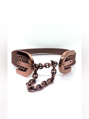 Vintage Statement MCM Mid Century Renoir Copper Basketweave Belt